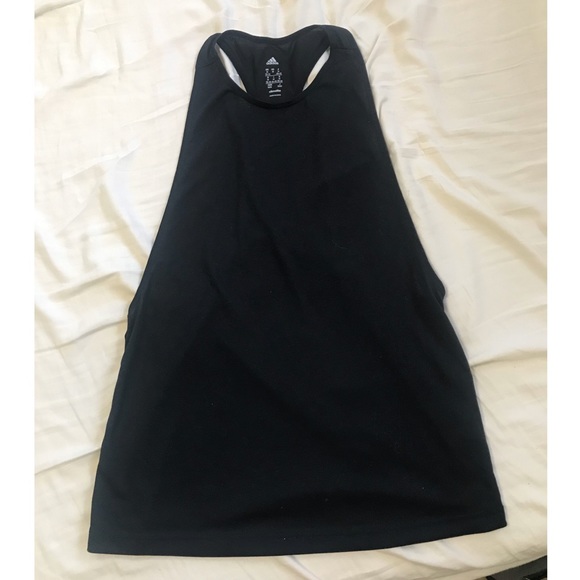 Adidas women’s M black deep racerback black - Picture 1 of 2